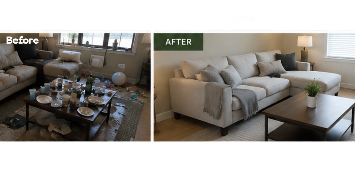 livingroom deep clean in rochester ny