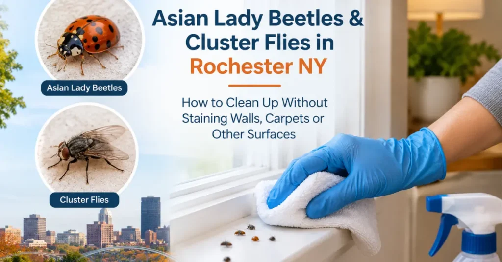 how to clean asian lady beetles and cluster flies