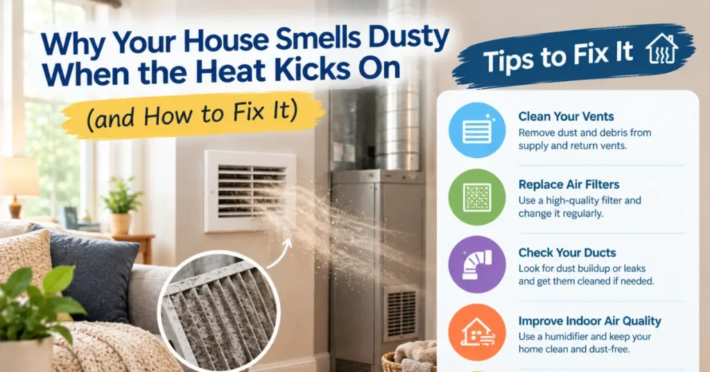 tips to remove dusty smell from home